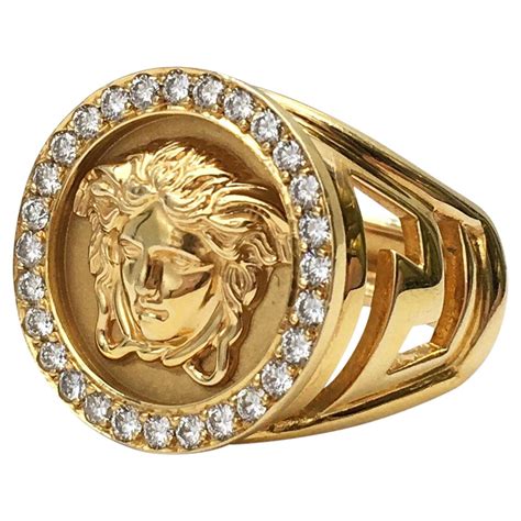 18k versace jewelry|versace medusa ring meaning.